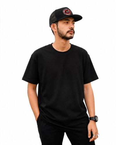 🔥 GUAX BASEBALL CAP — logo red BLACK