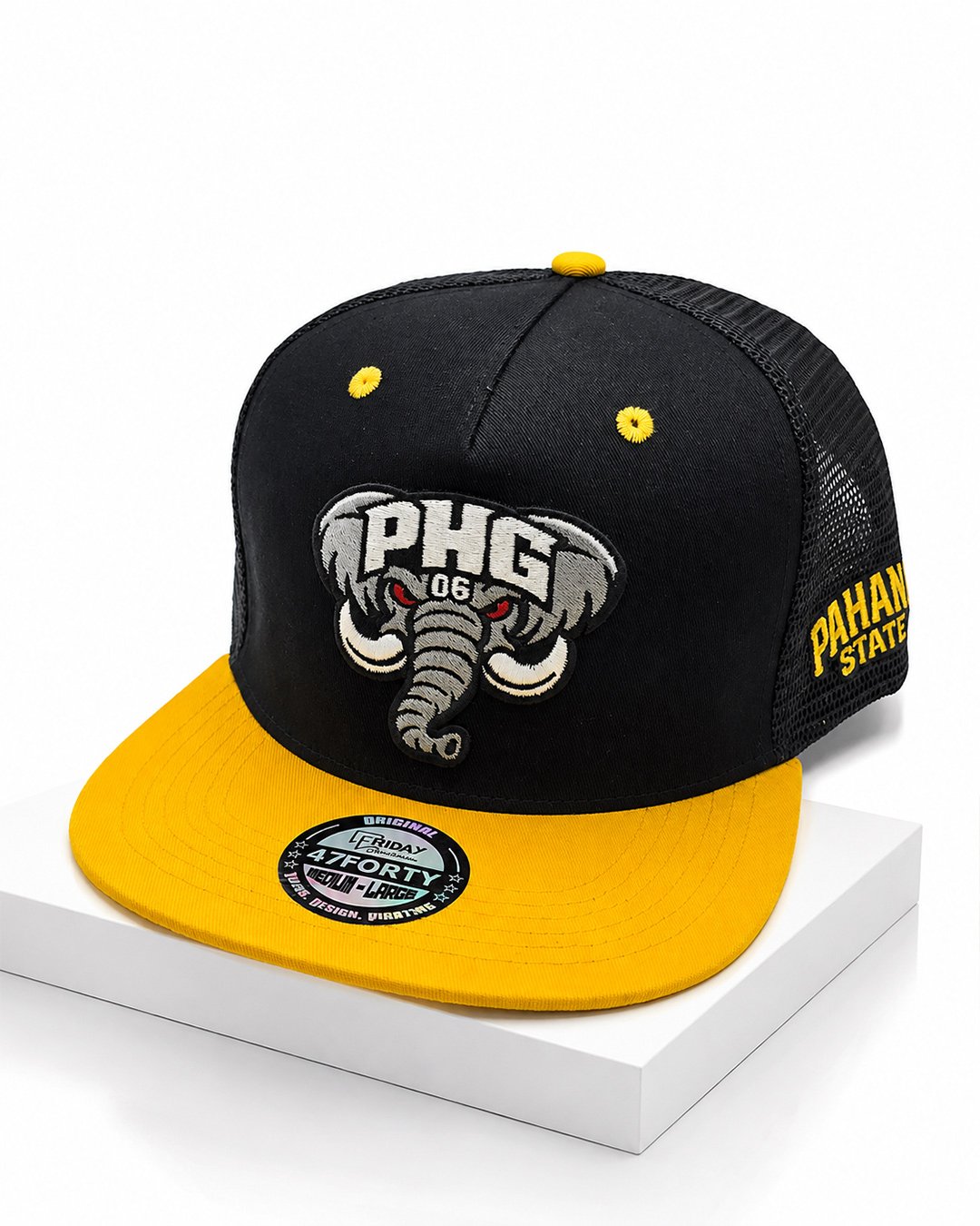 PAHANG STATE SNAPBACK — BLACK & YELLOW - Image 5