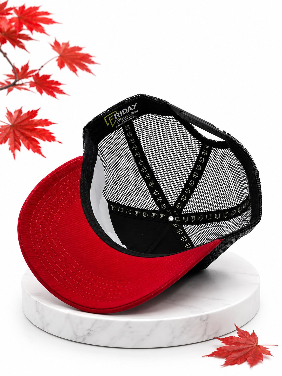 GUAX BASEBALL CAP — RED BRIM - Image 2