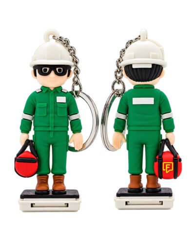 3D KEYCHAIN — OFFSHORE WORKERS GREEN