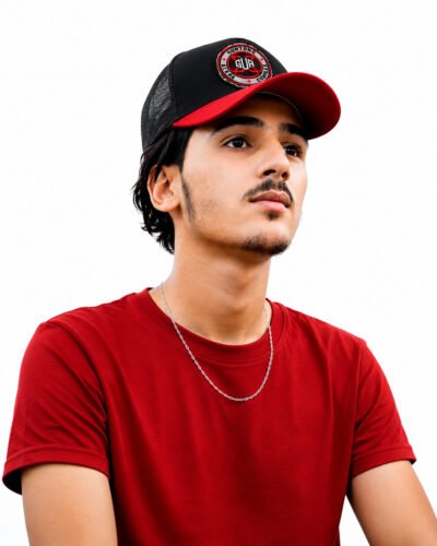 GUAX BASEBALL CAP — RED BRIM